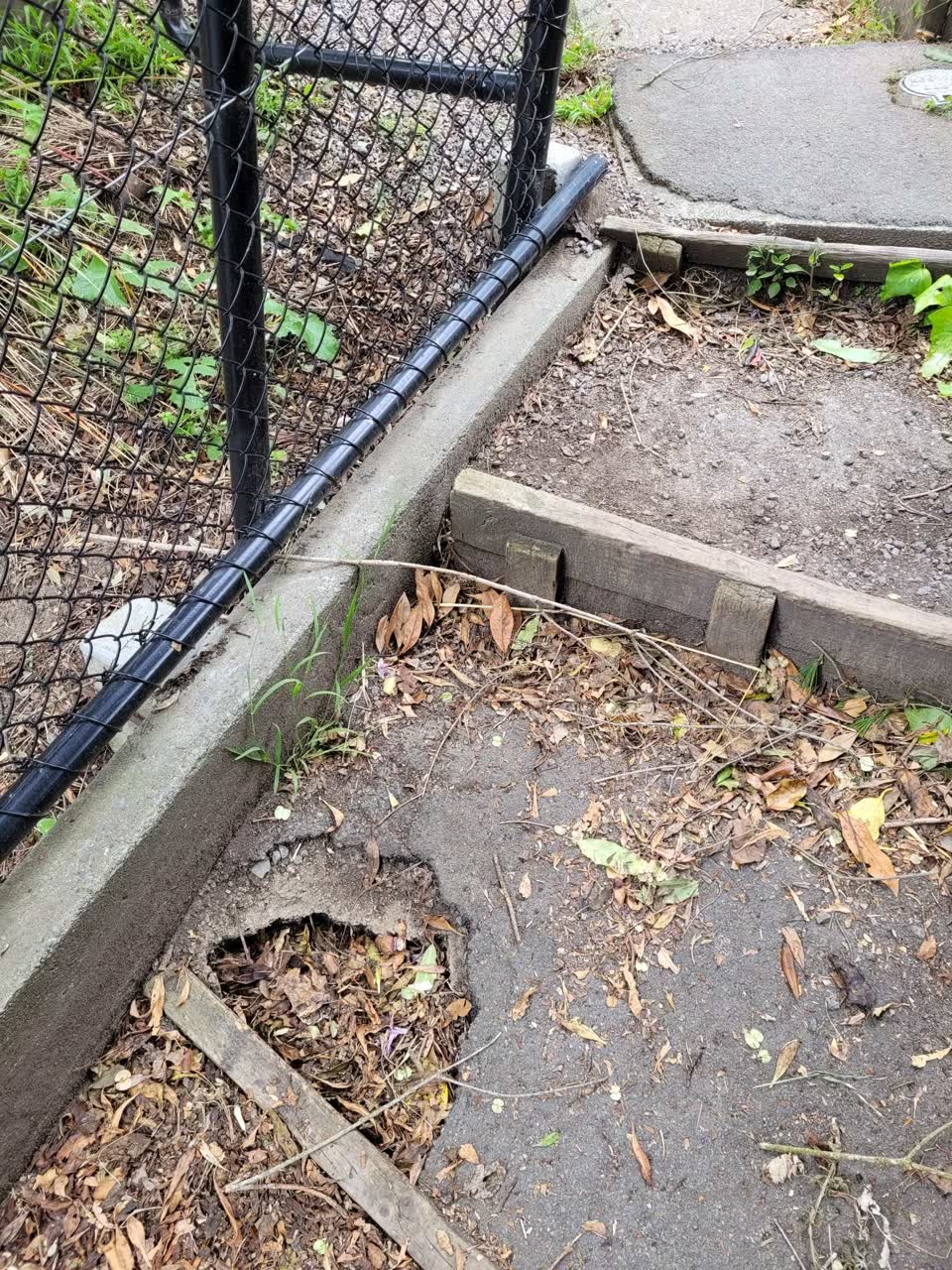 The photograph attached to this roading/streets report