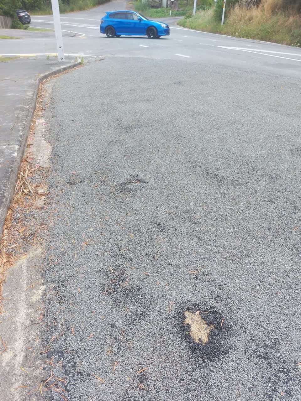 The photograph attached to this roading/streets report