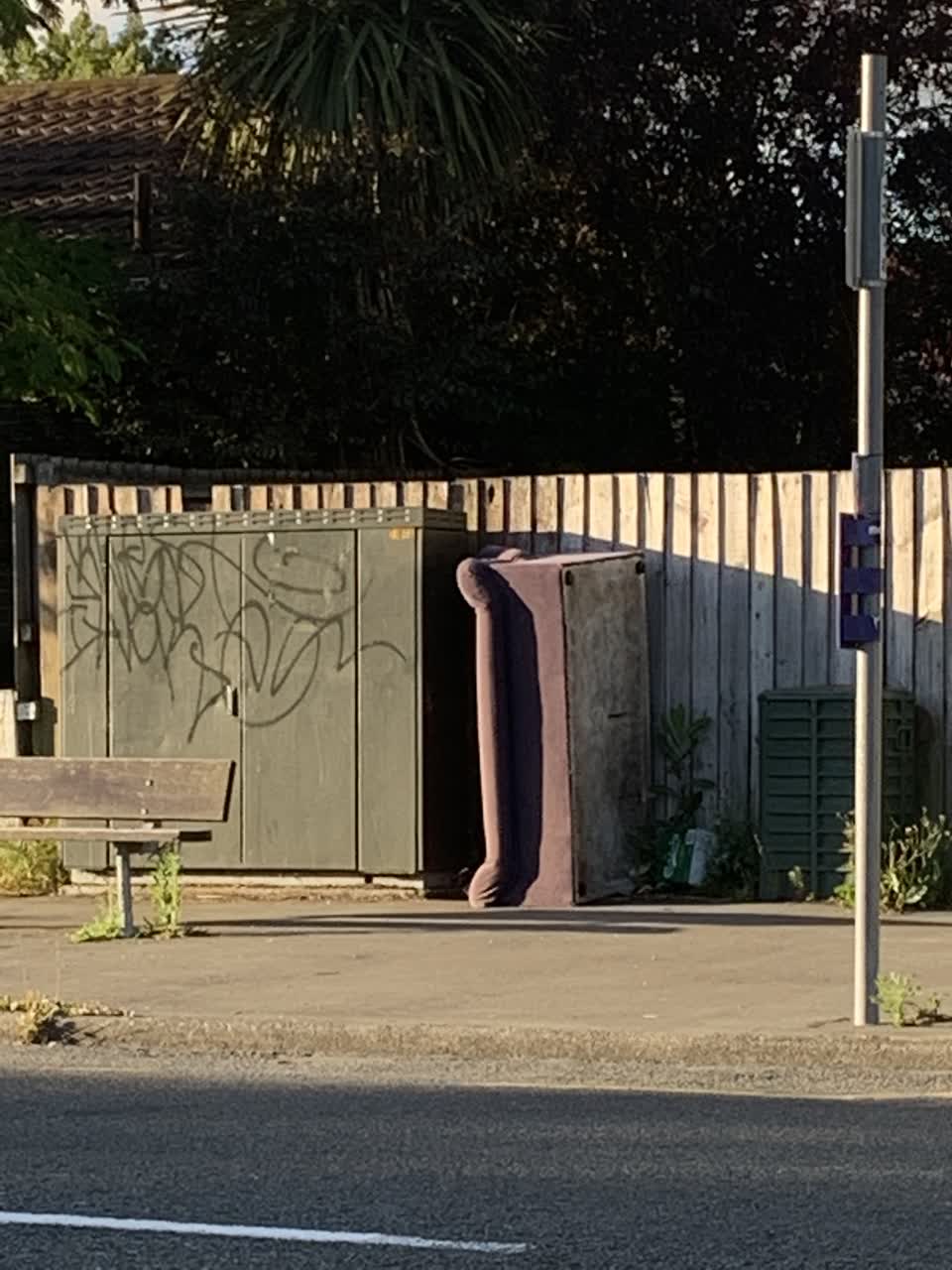 The photograph attached to this roading/streets report