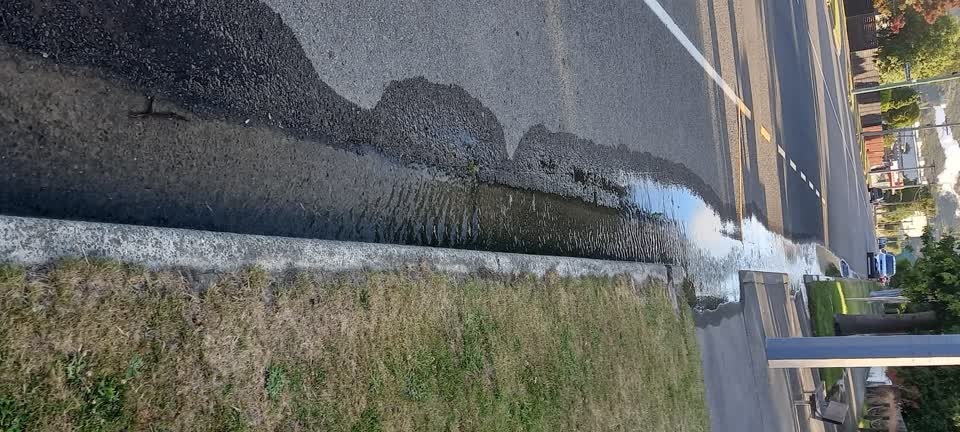 The photograph attached to this water leak report
