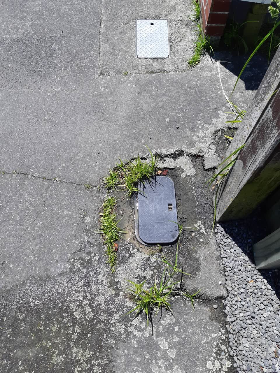 The photograph attached to this water leak report