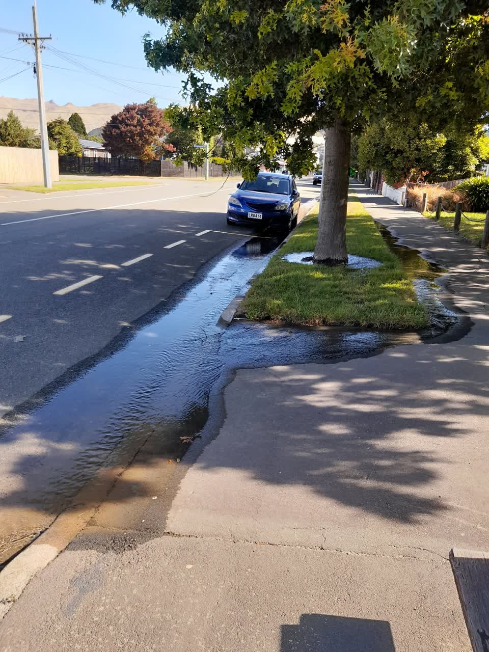 The photograph attached to this water leak report
