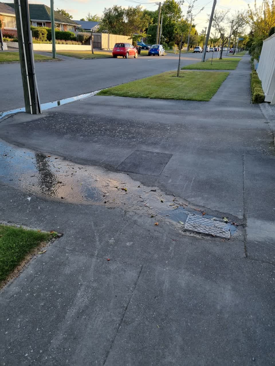 The photograph attached to this water leak report