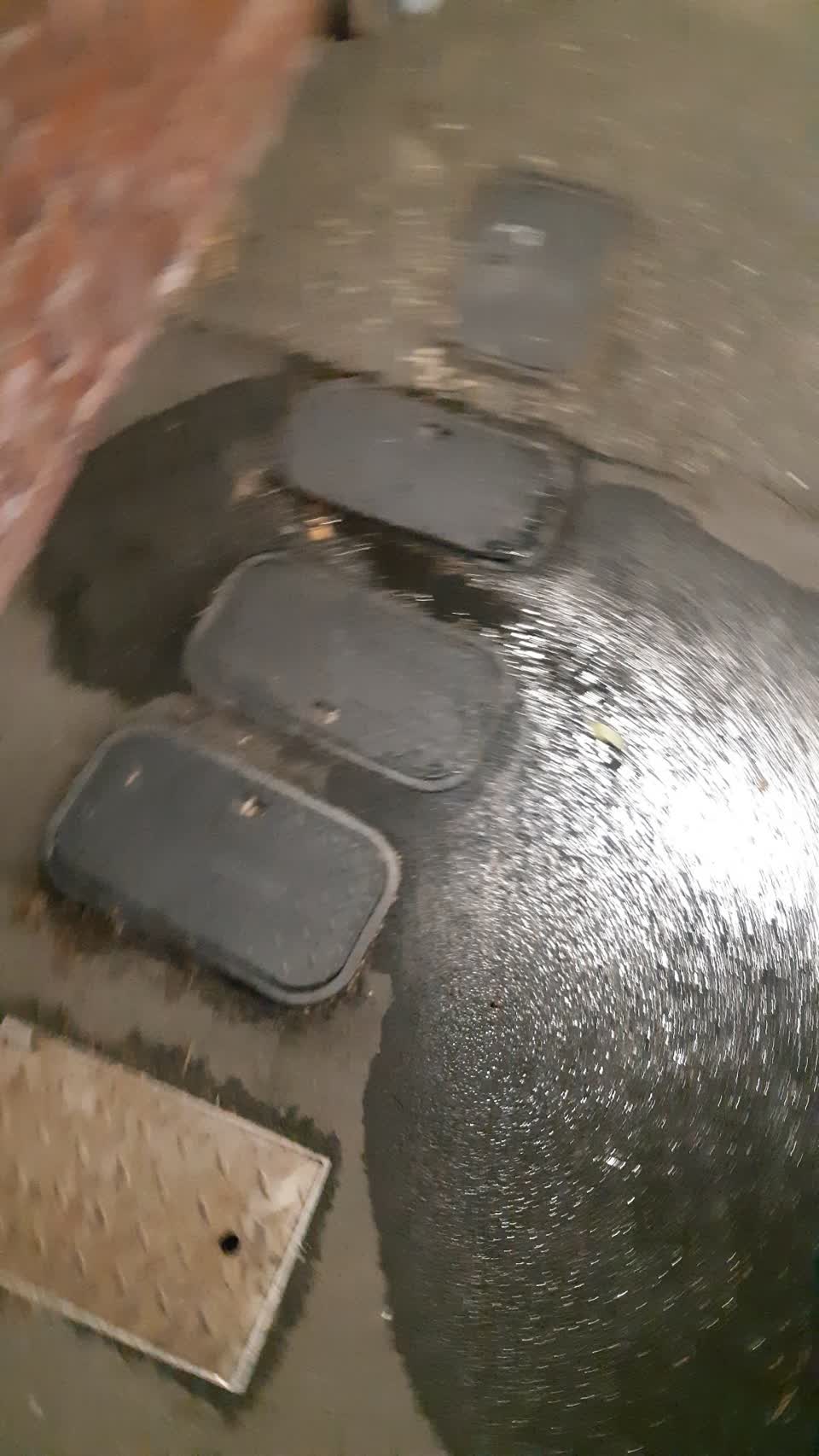 The photograph attached to this water leak report