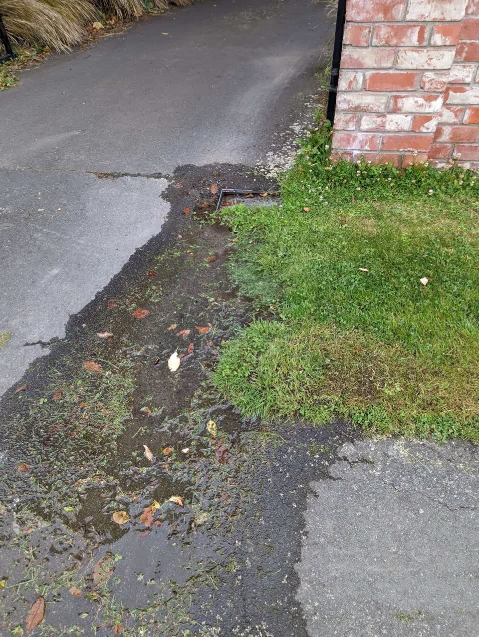 The photograph attached to this water leak report