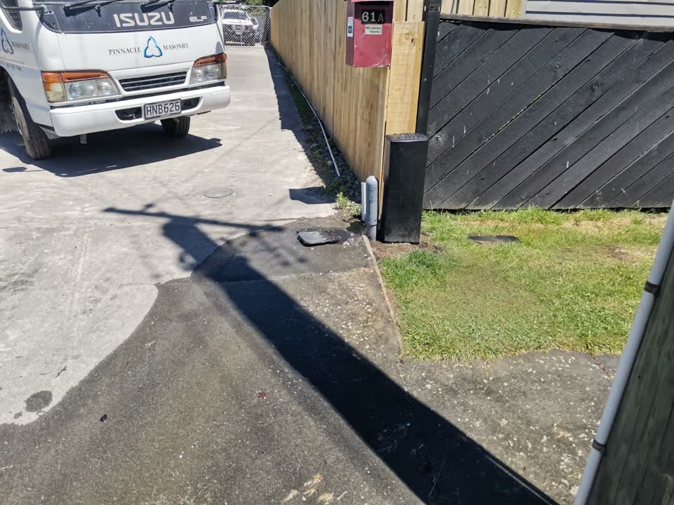 The photograph attached to this water leak report