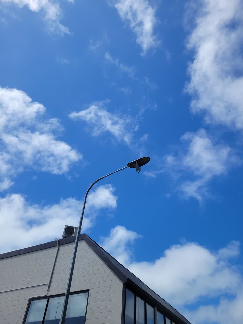 The photograph attached to this street light outage report