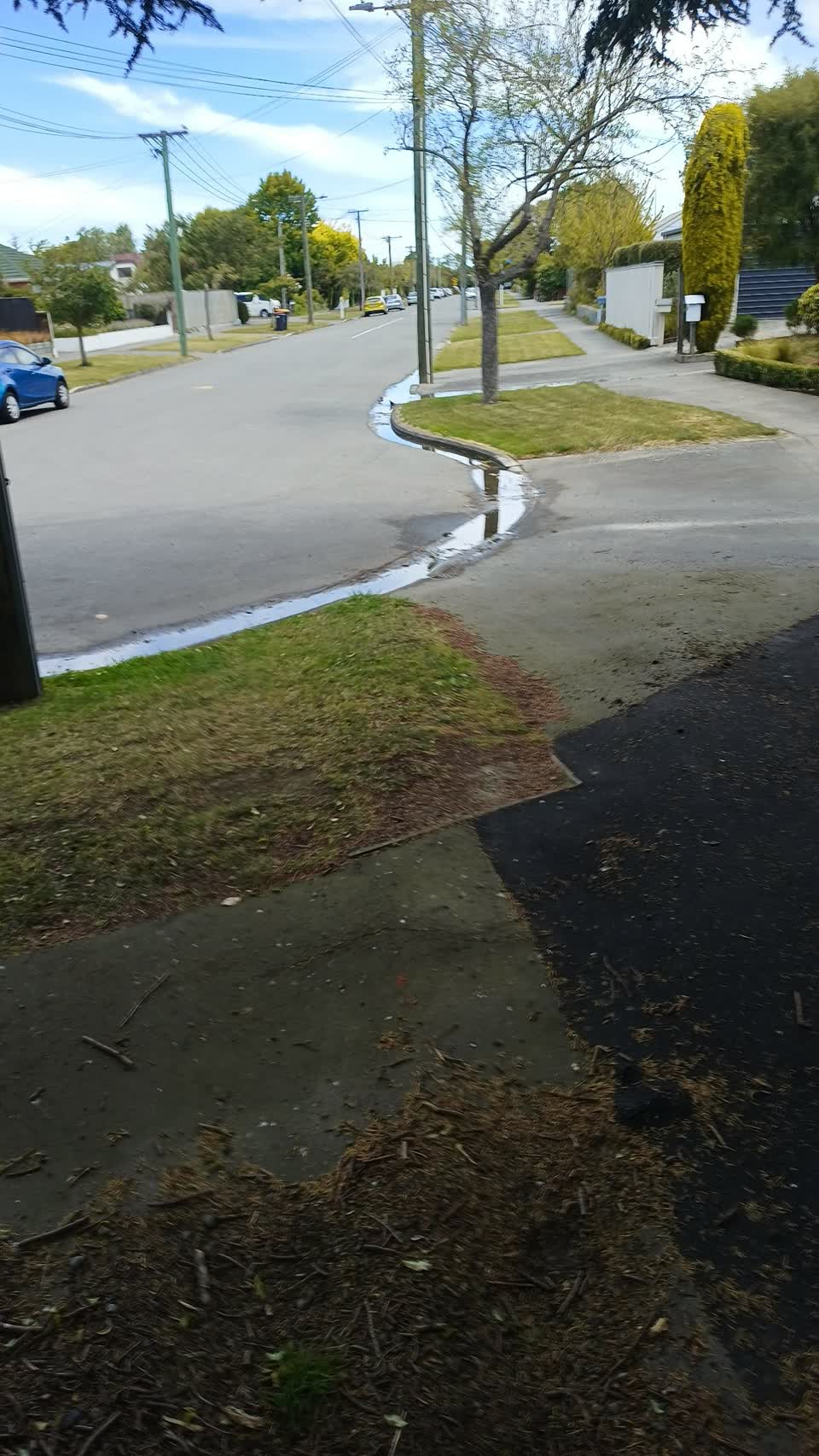 The photograph attached to this water leak report