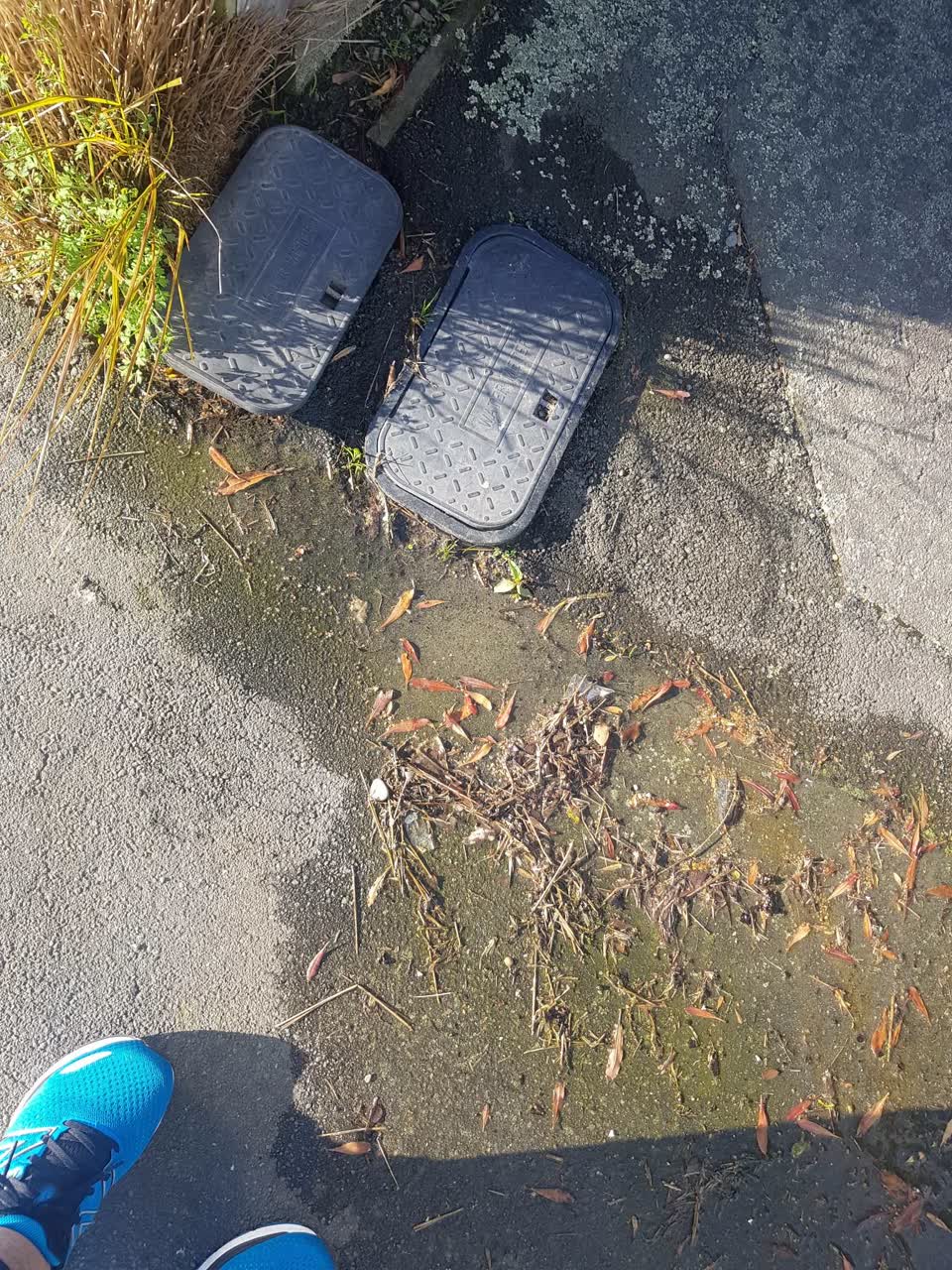 The photograph attached to this water leak report