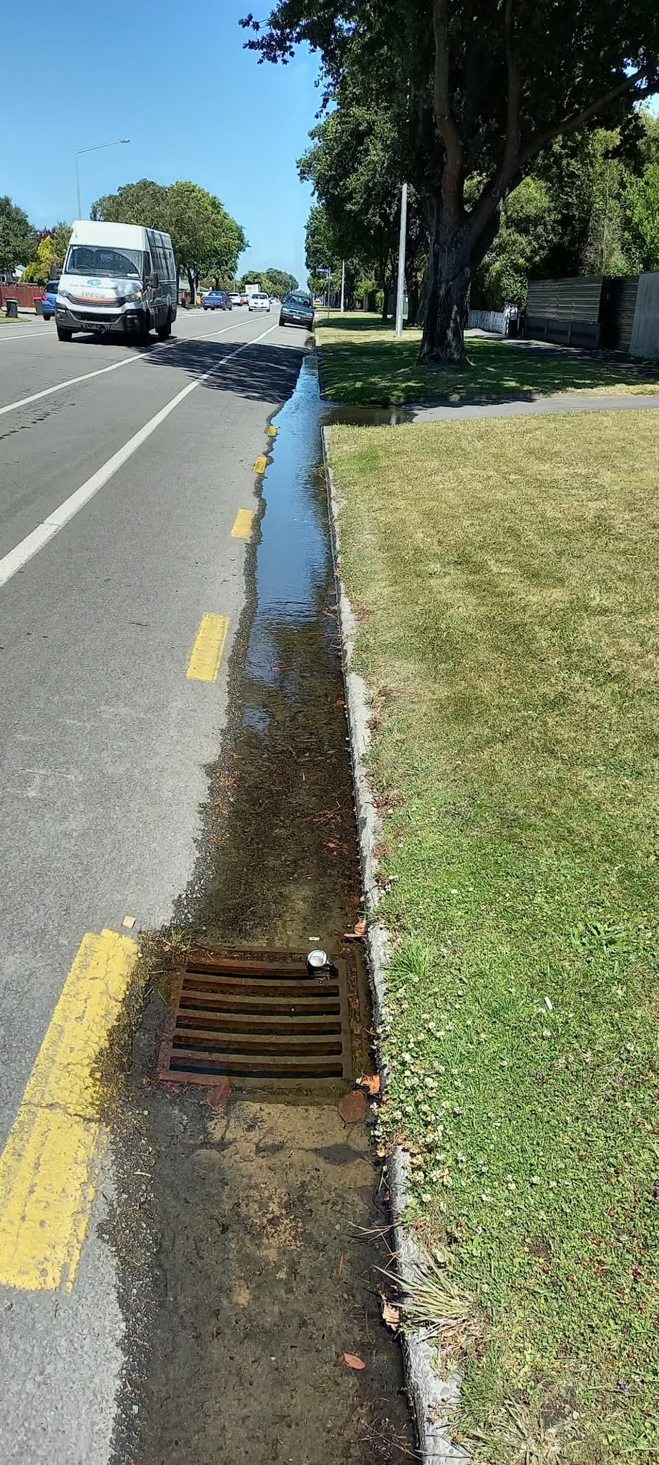 The photograph attached to this wastewater/stormwater report