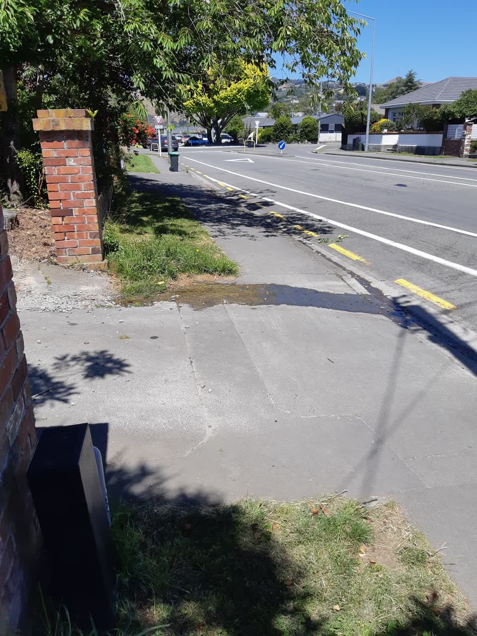 The photograph attached to this water leak report