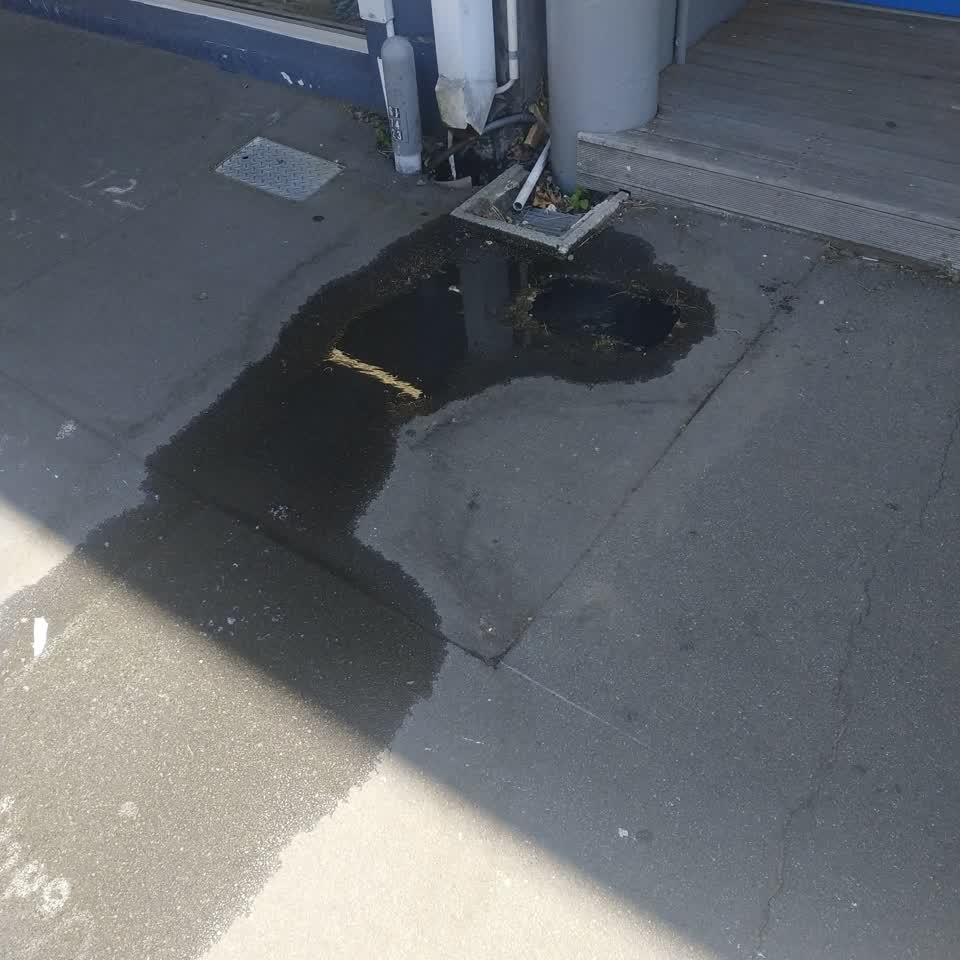 The photograph attached to this water leak report