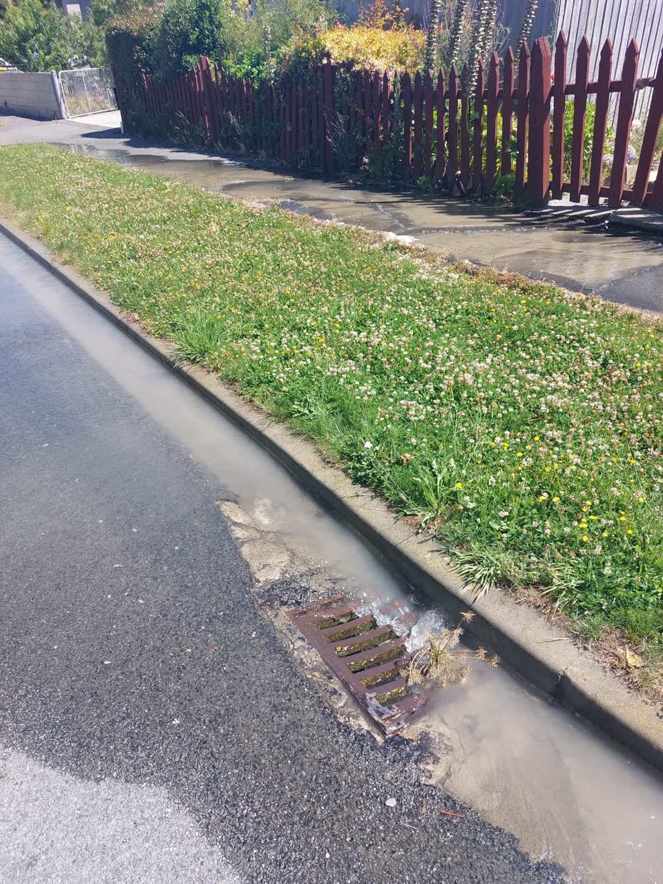 The photograph attached to this water leak report