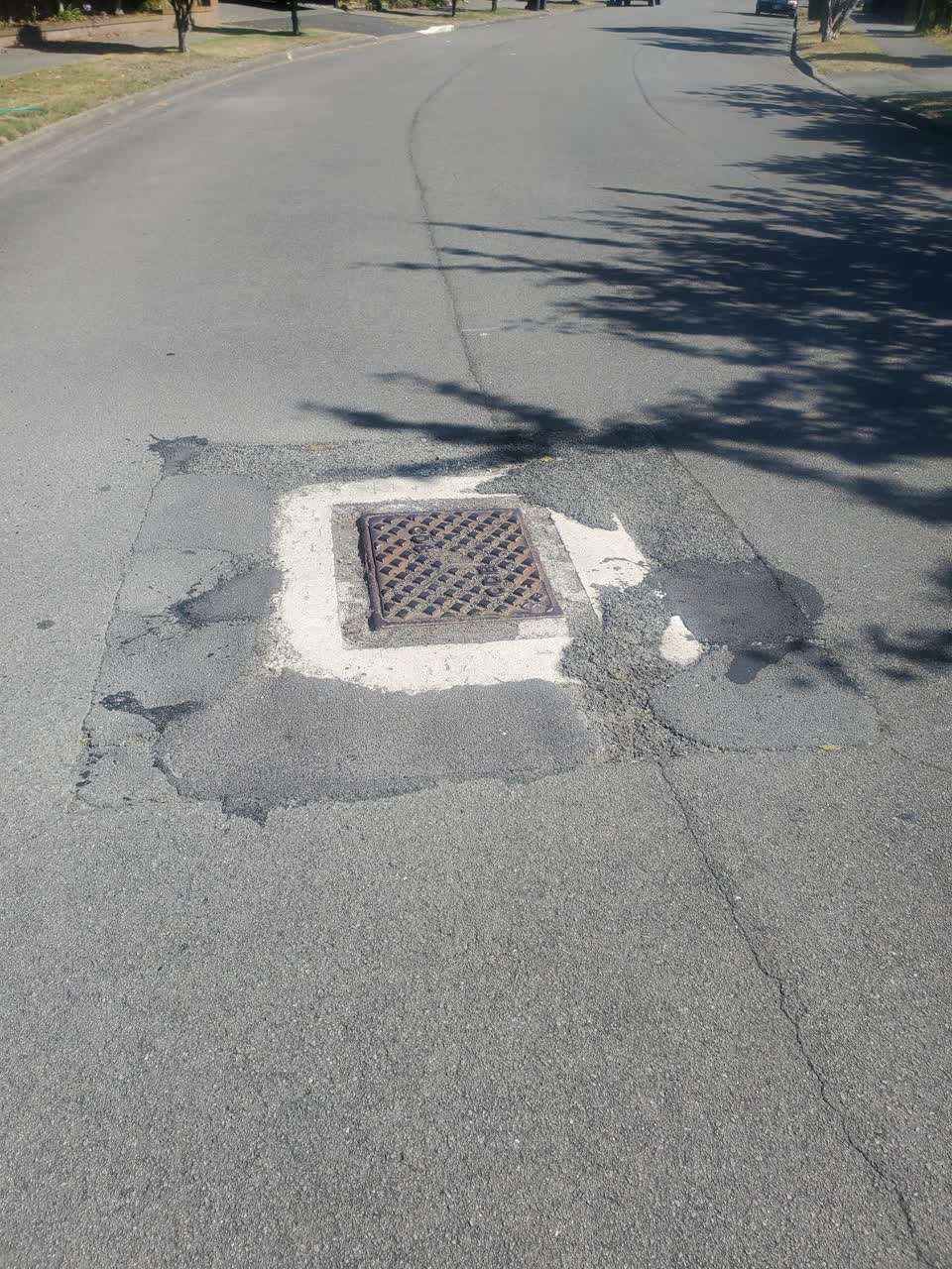 The photograph attached to this roading/streets report