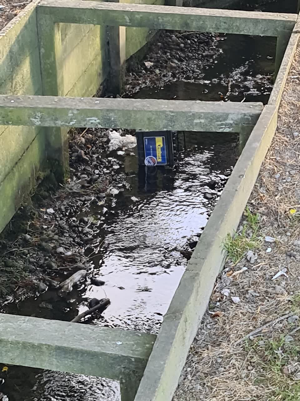 The photograph attached to this wastewater/stormwater report