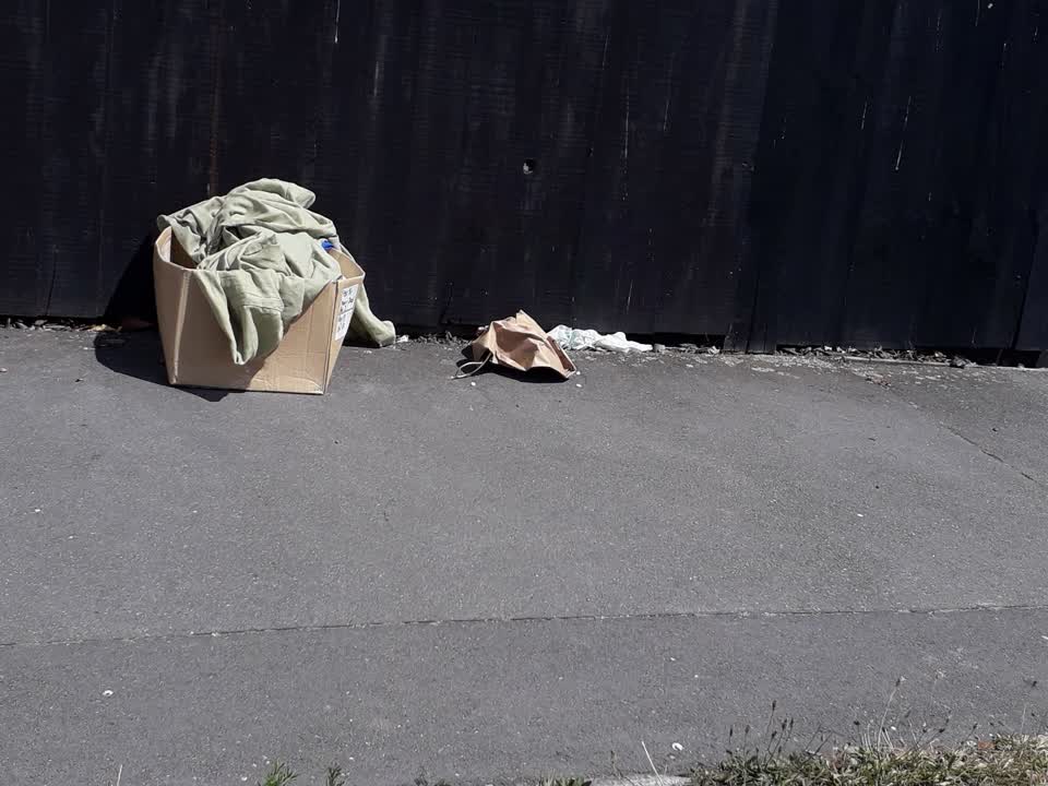 The photograph attached to this rubbish/recycling report