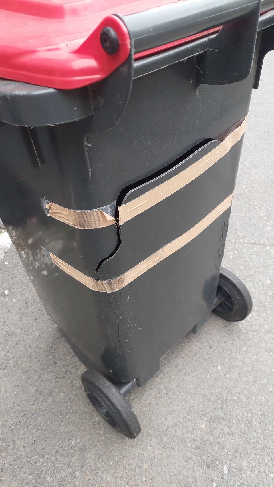 The photograph attached to this rubbish/recycling report