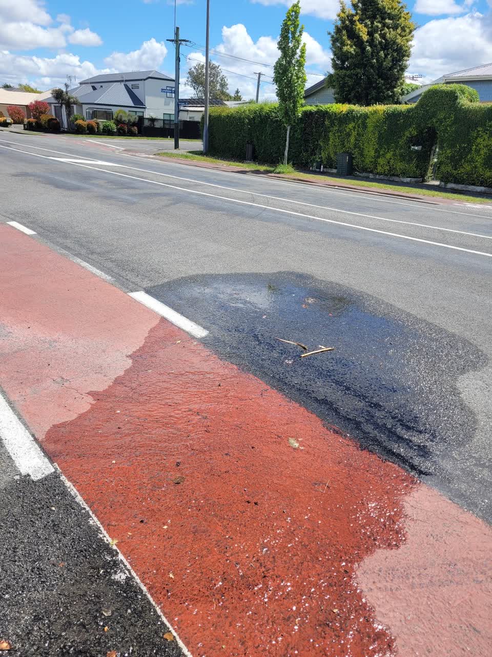 The photograph attached to this water leak report