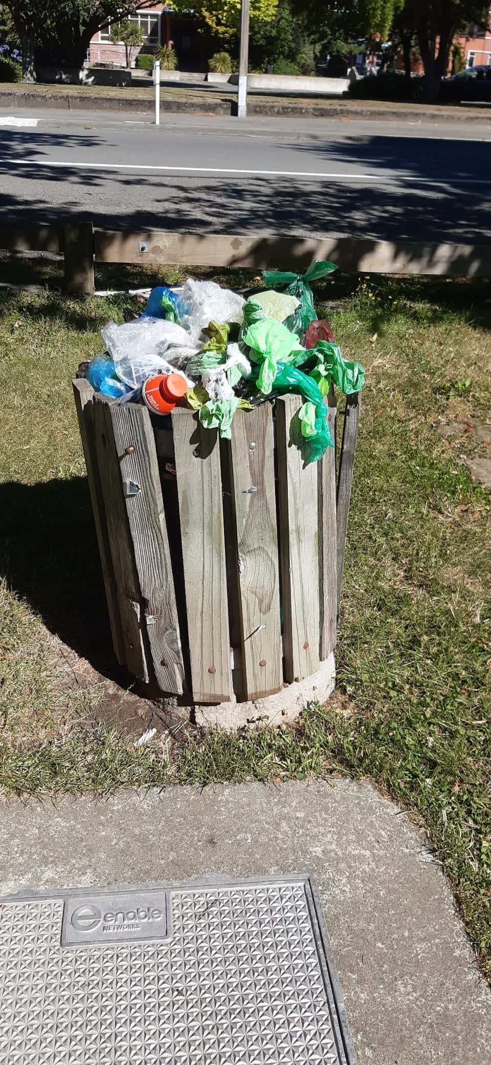 The photograph attached to this rubbish/recycling report