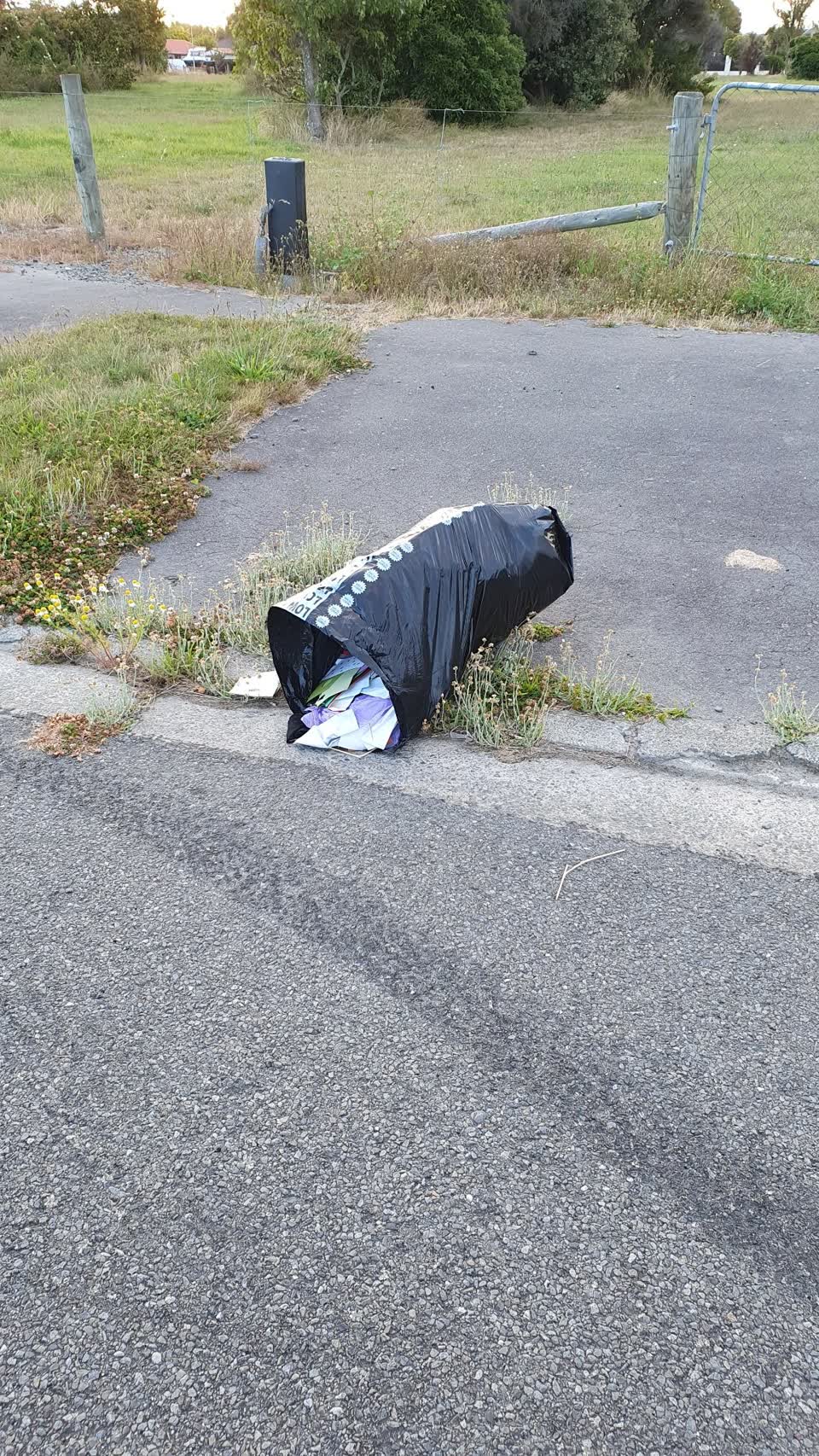 The photograph attached to this rubbish/recycling report