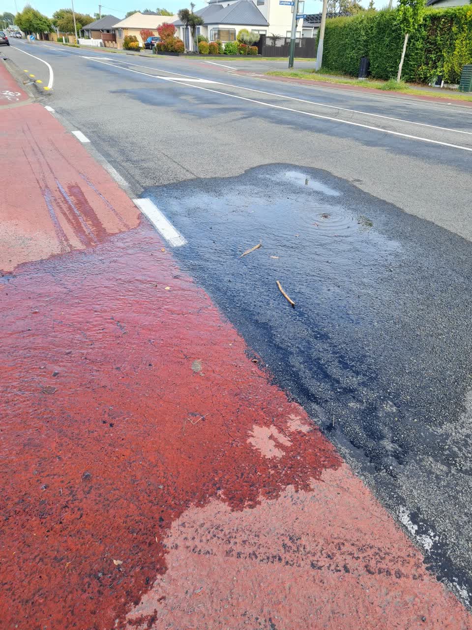 The photograph attached to this water leak report