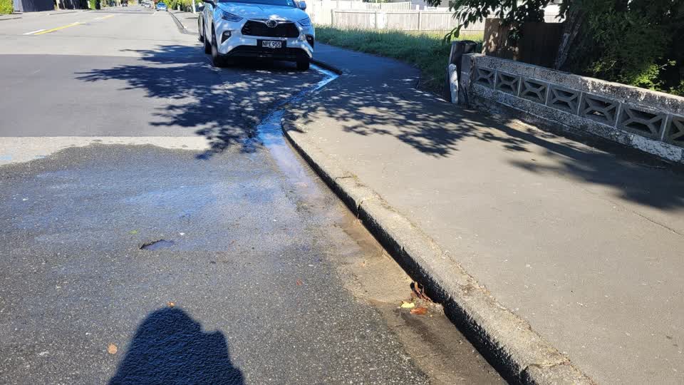 The photograph attached to this water leak report