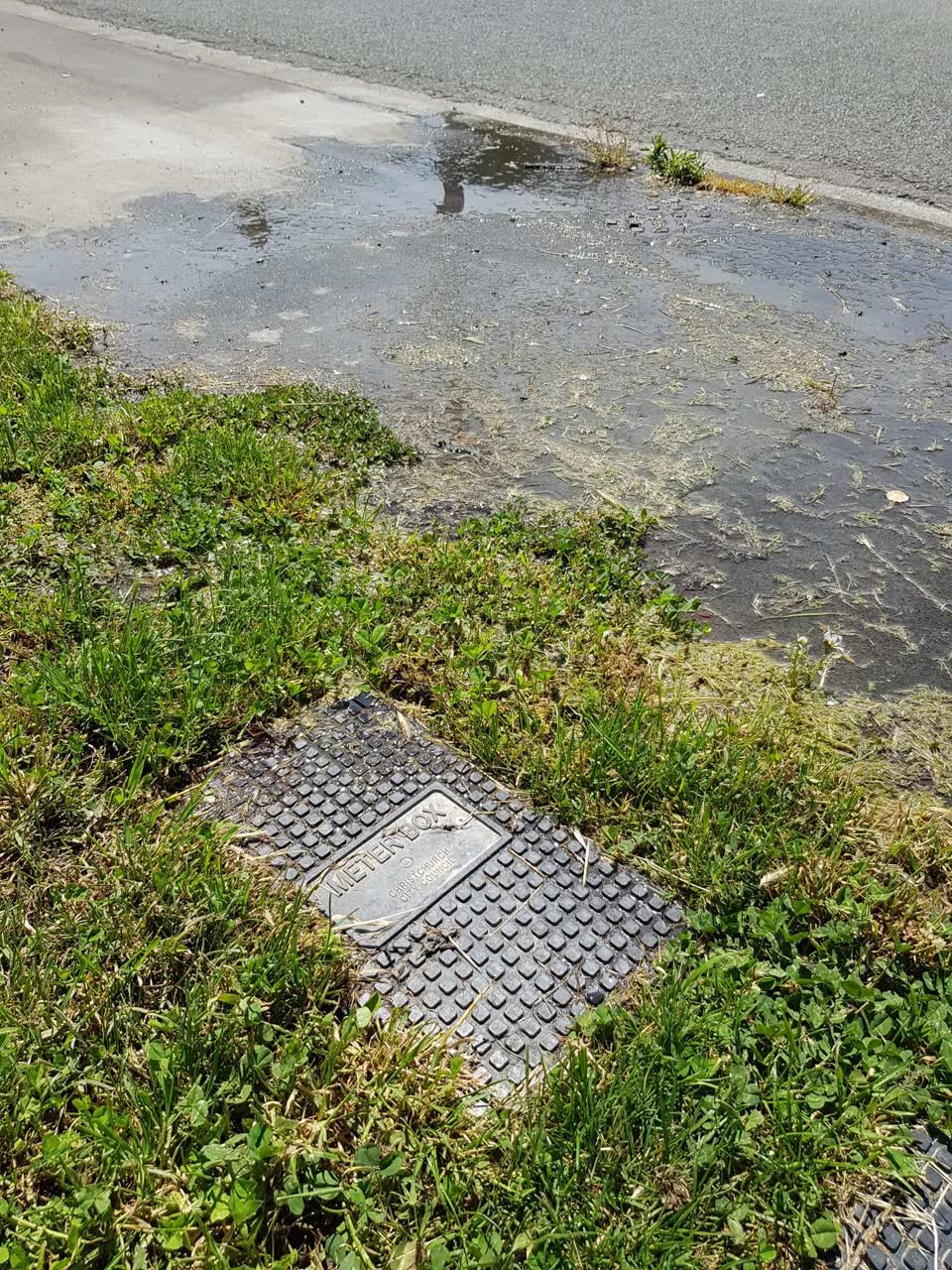 The photograph attached to this water leak report