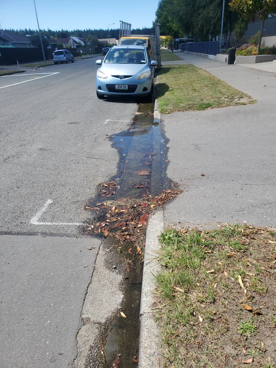 The photograph attached to this wastewater/stormwater report