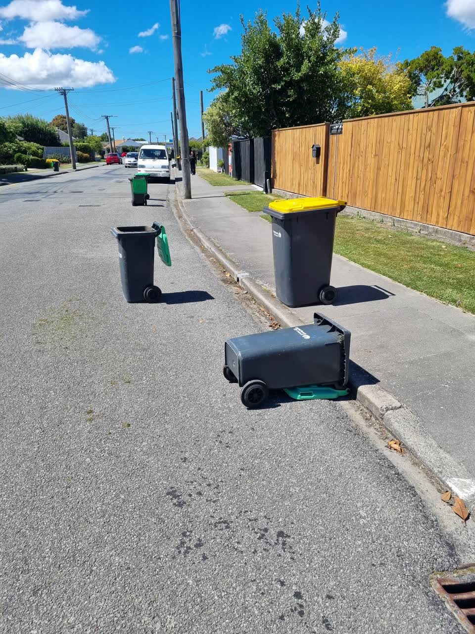 The photograph attached to this rubbish/recycling report