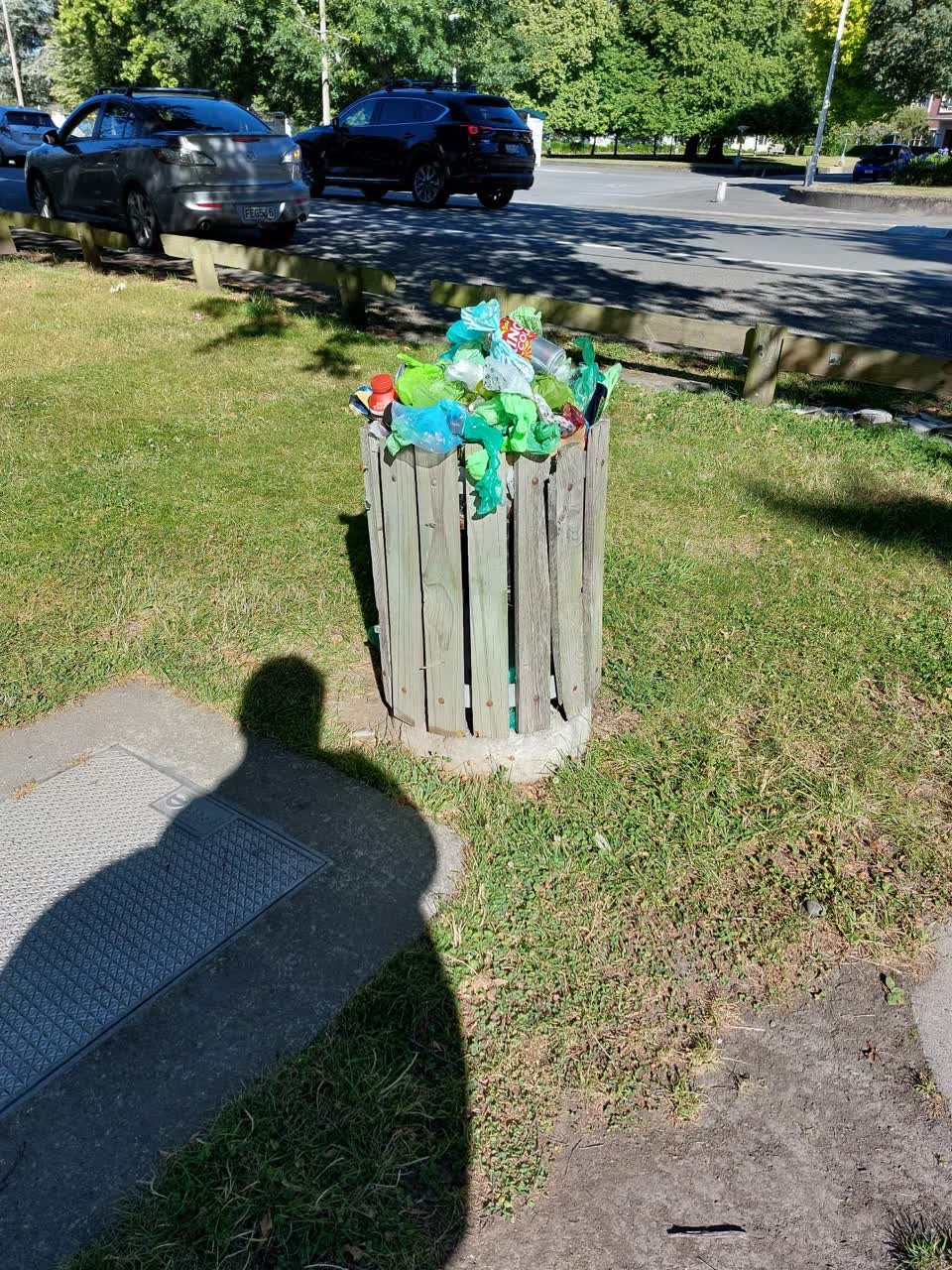 The photograph attached to this rubbish/recycling report