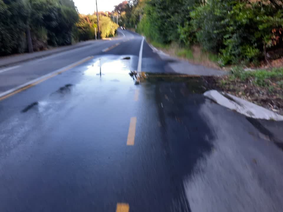 The photograph attached to this water leak report