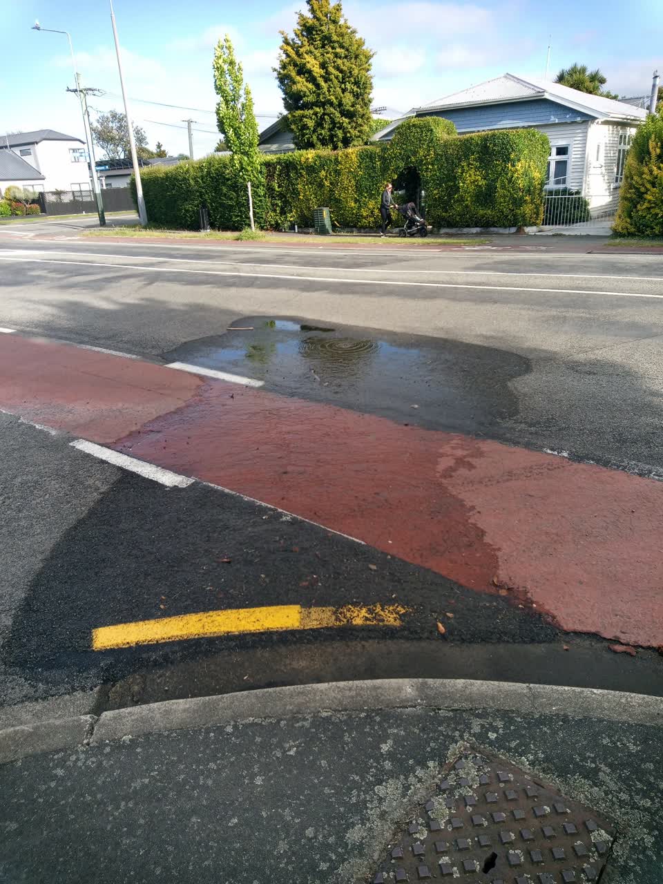 The photograph attached to this water leak report