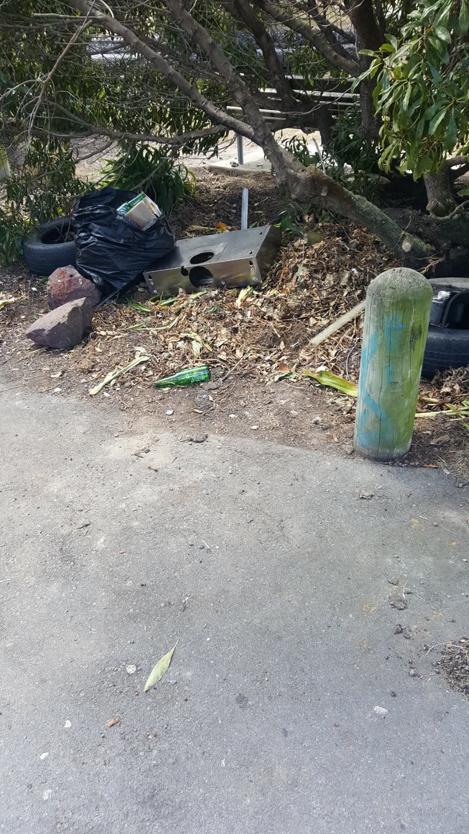The photograph attached to this rubbish/recycling report