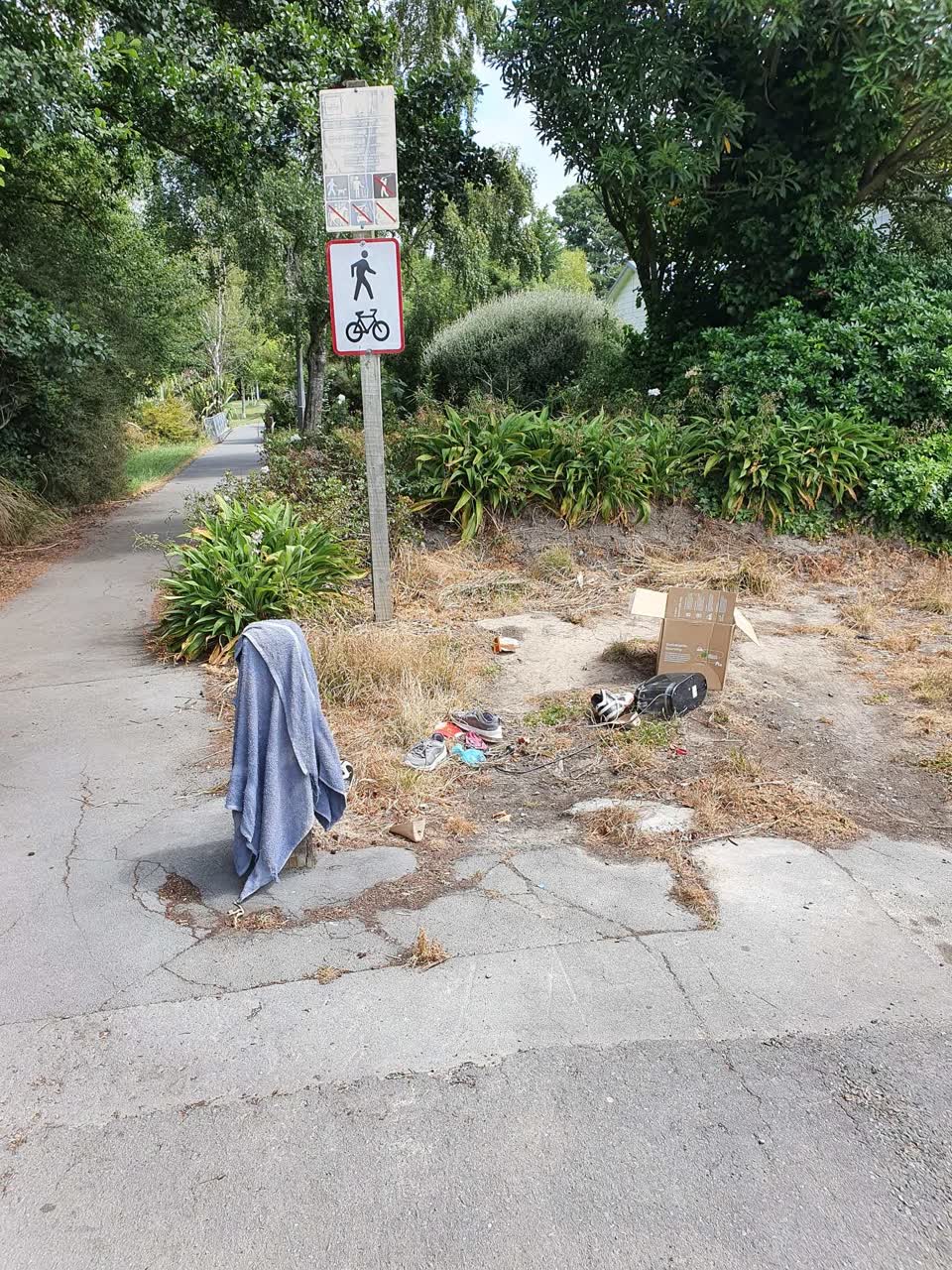 The photograph attached to this rubbish/recycling report