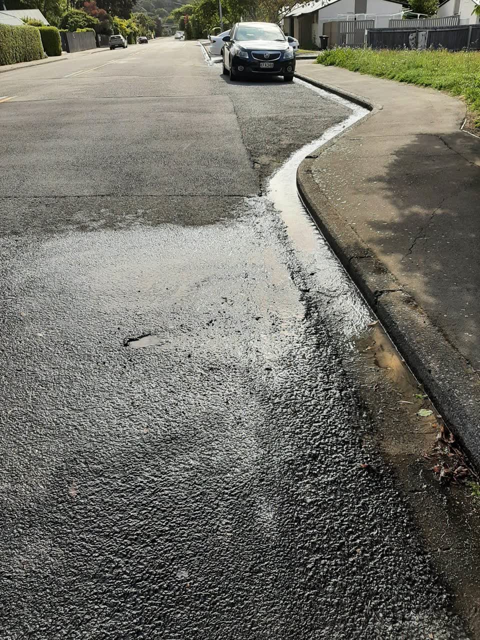 The photograph attached to this water leak report
