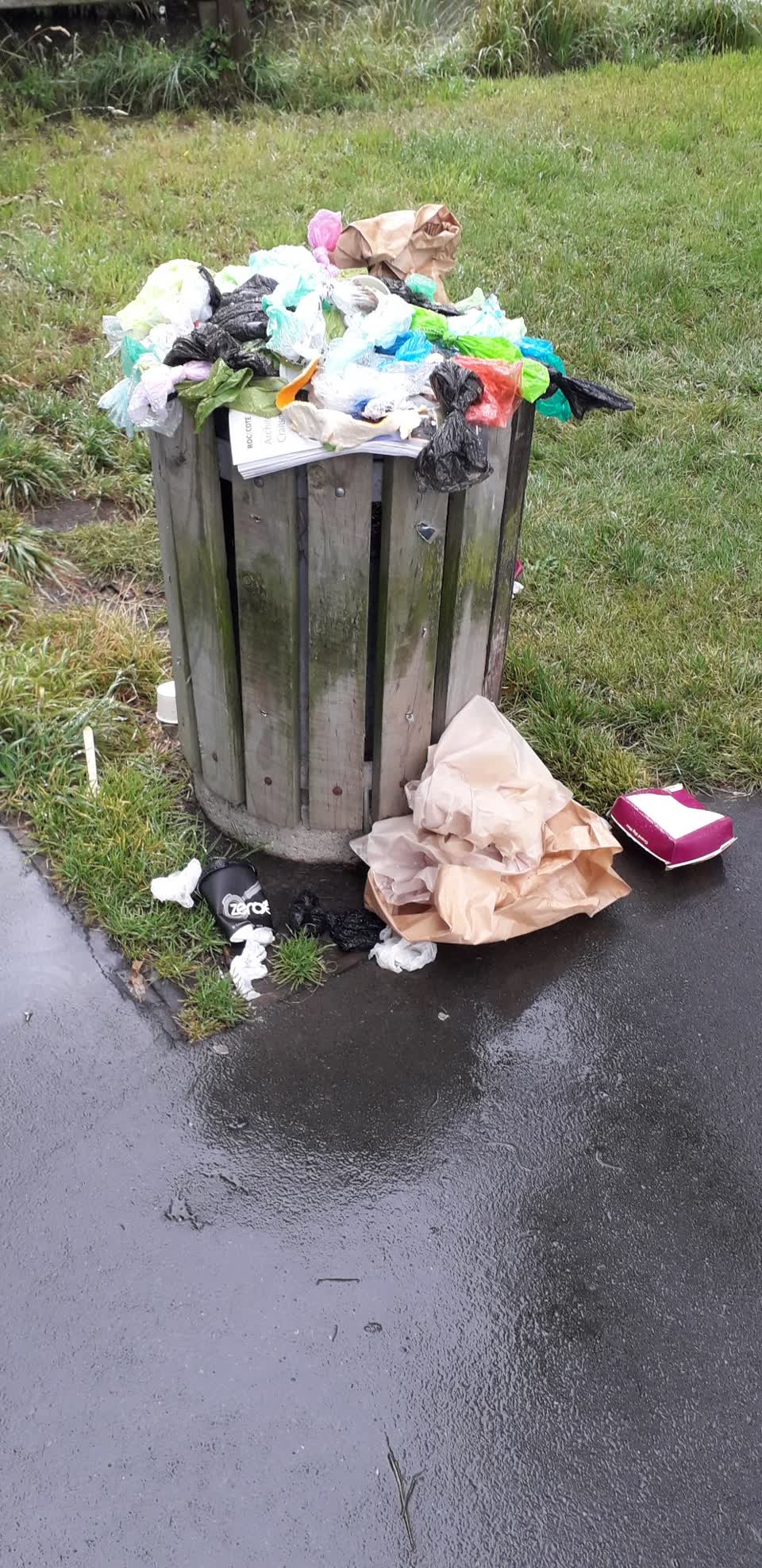 The photograph attached to this rubbish/recycling report