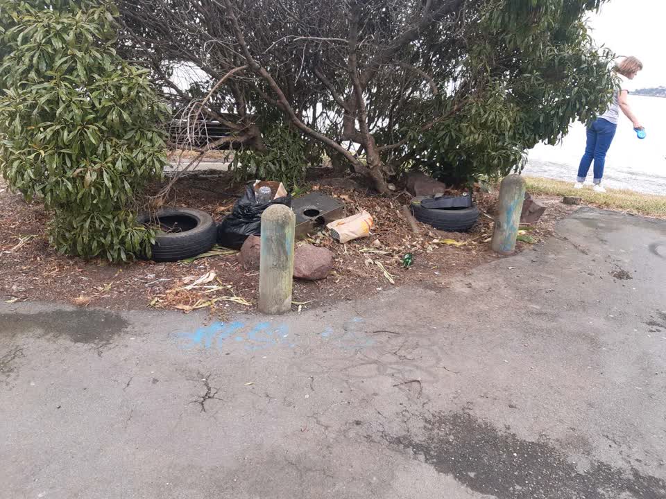 The photograph attached to this rubbish/recycling report