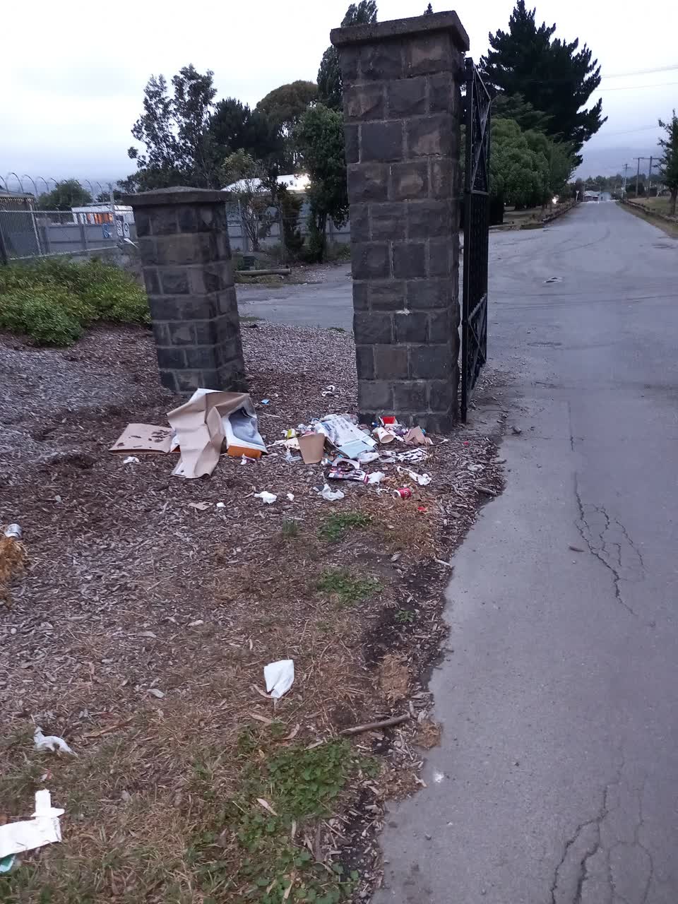 The photograph attached to this rubbish/recycling report