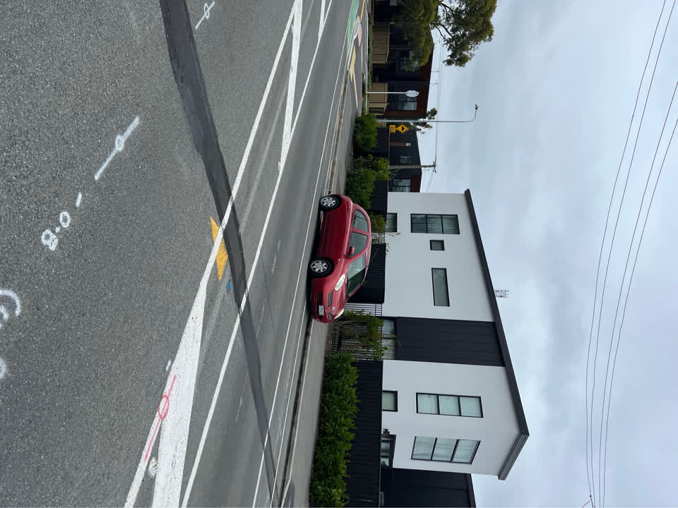 The photograph attached to this roading/streets report