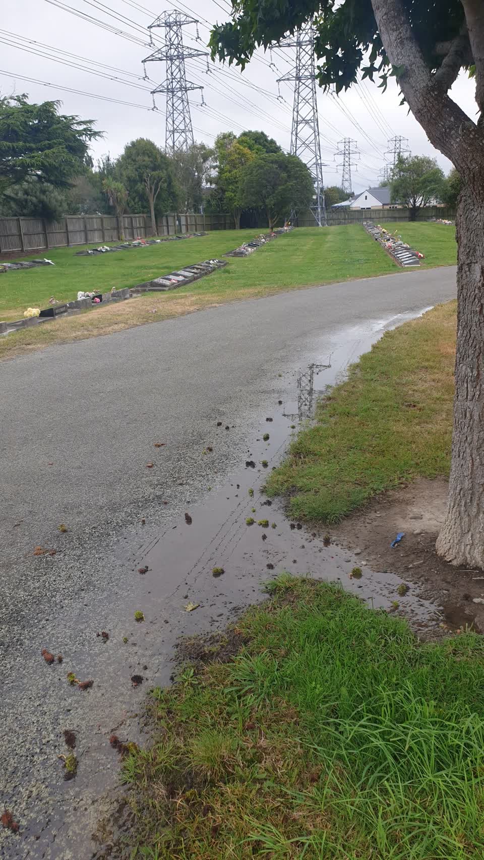 The photograph attached to this water leak report