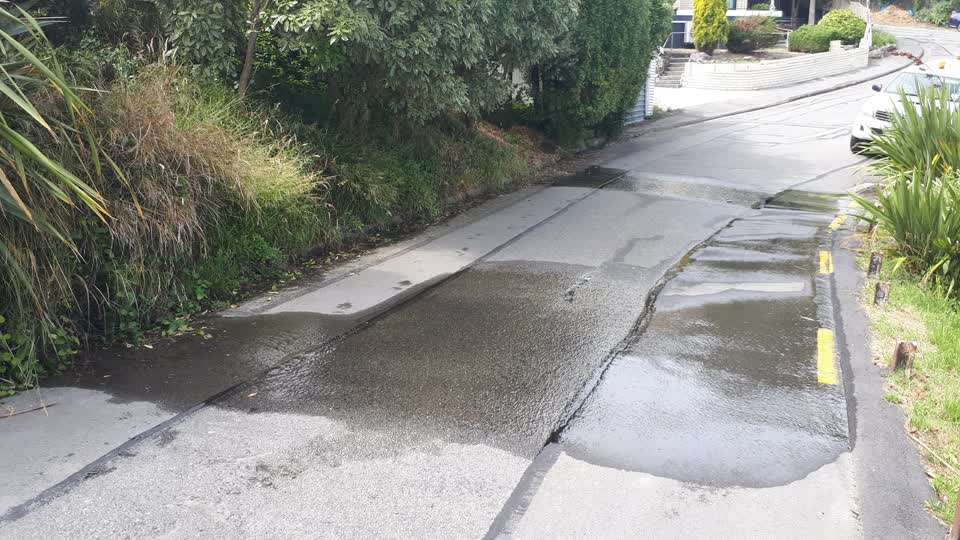 The photograph attached to this water leak report
