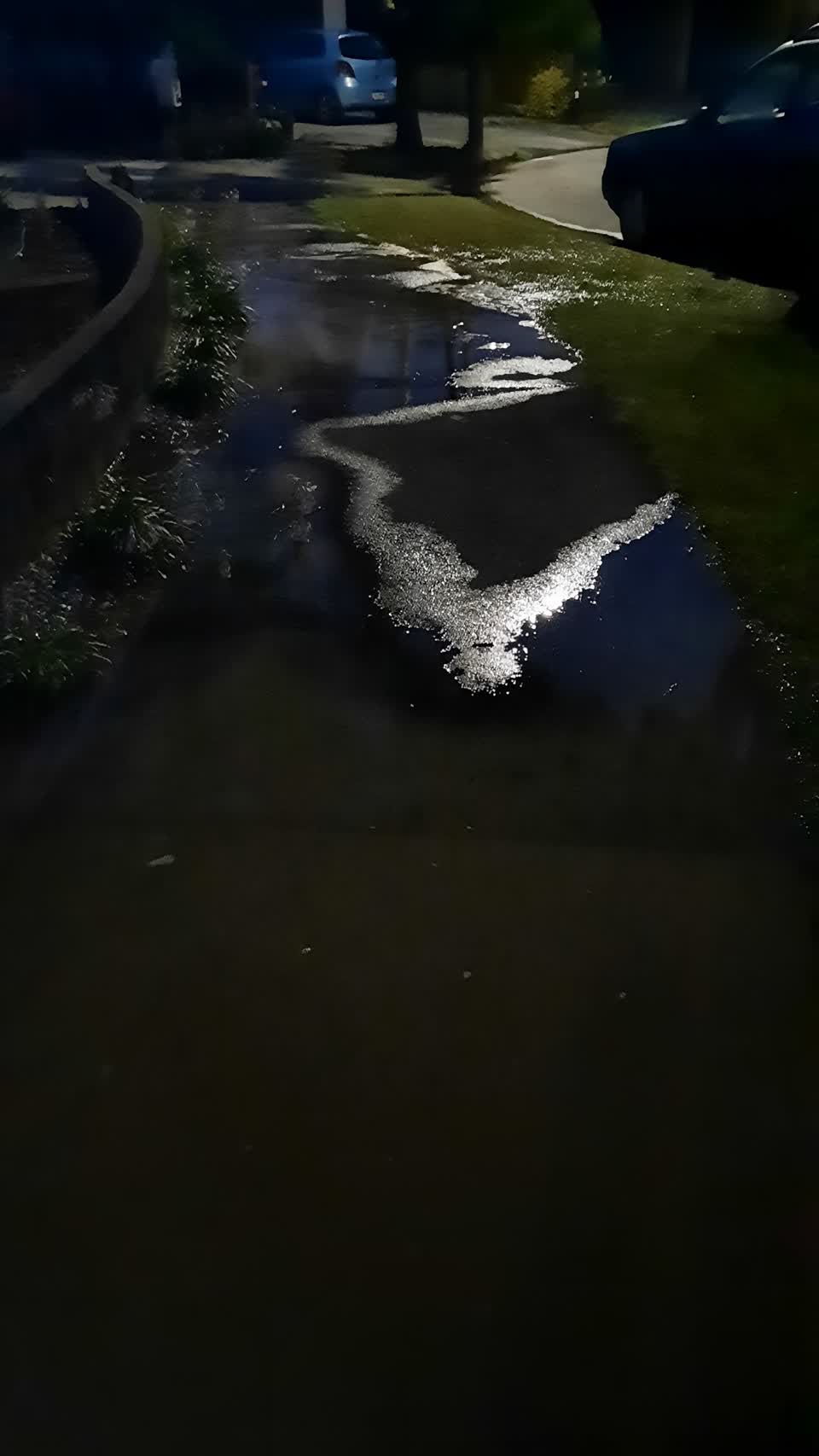 The photograph attached to this flooding report