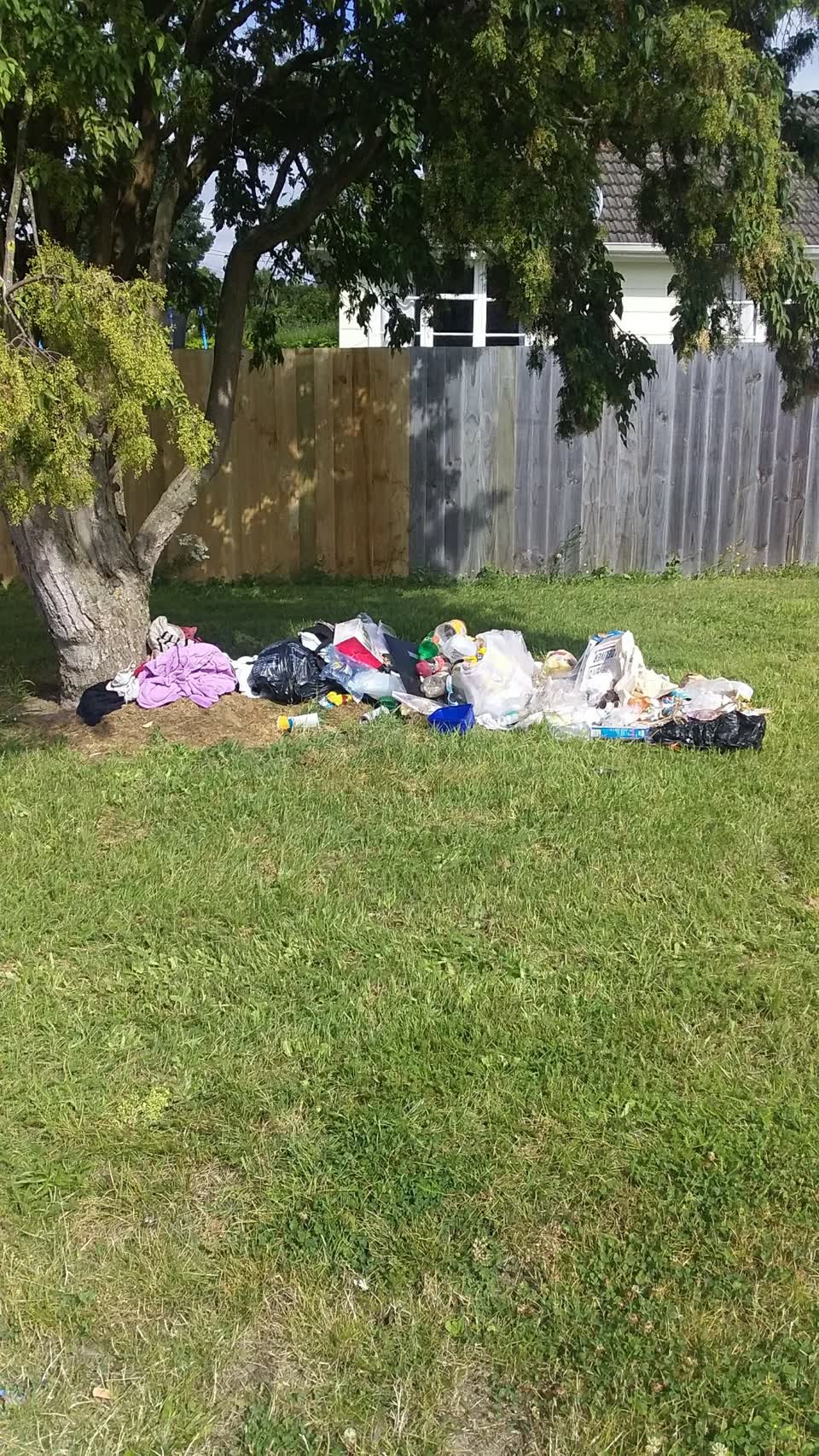 The photograph attached to this rubbish/recycling report