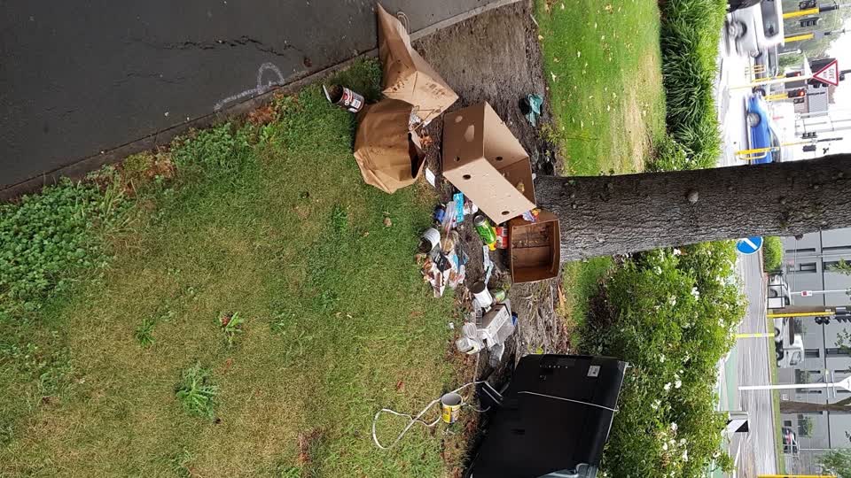 The photograph attached to this rubbish/recycling report