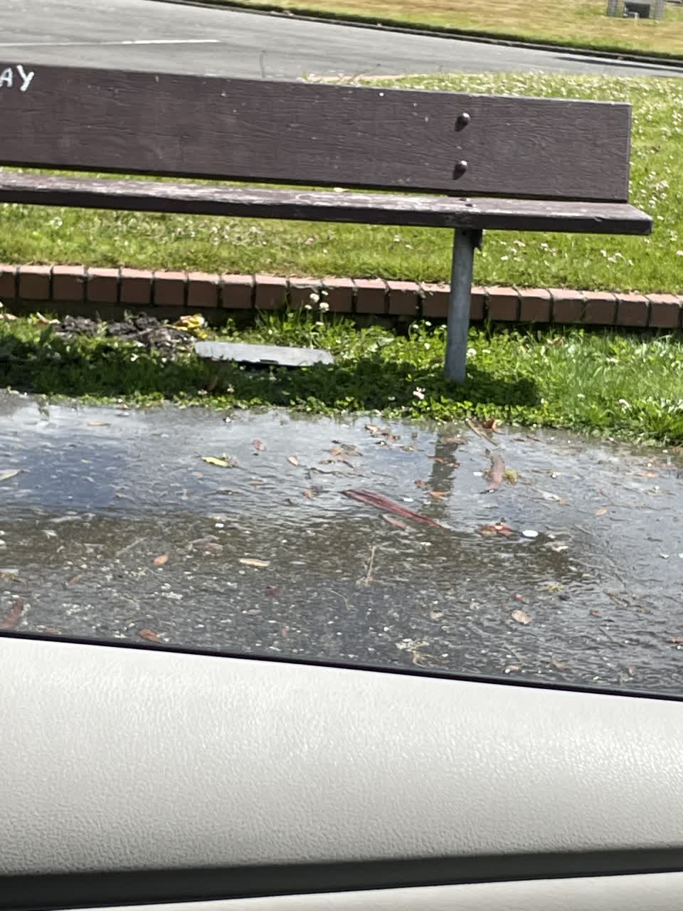 The photograph attached to this water leak report
