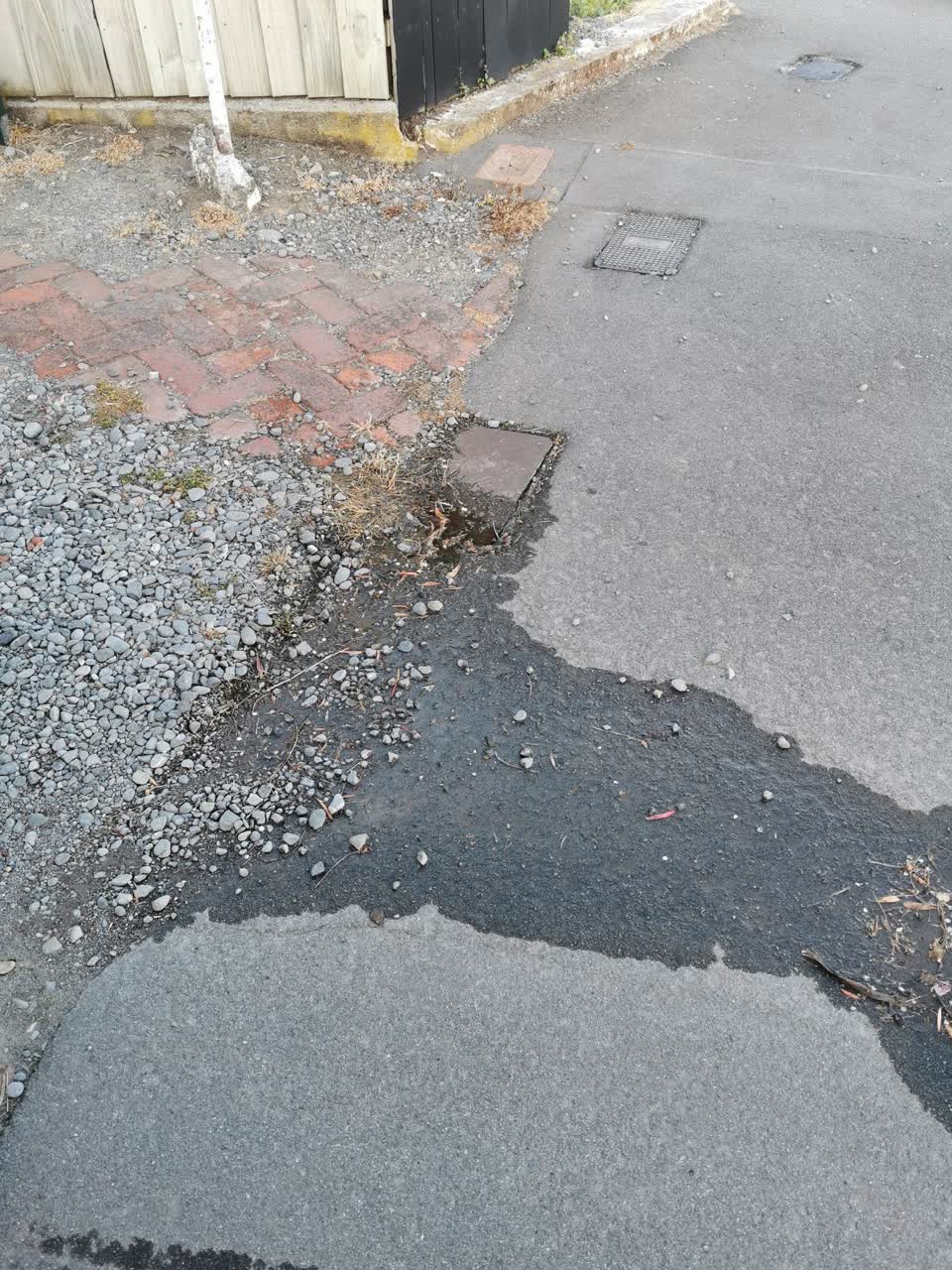 The photograph attached to this water leak report