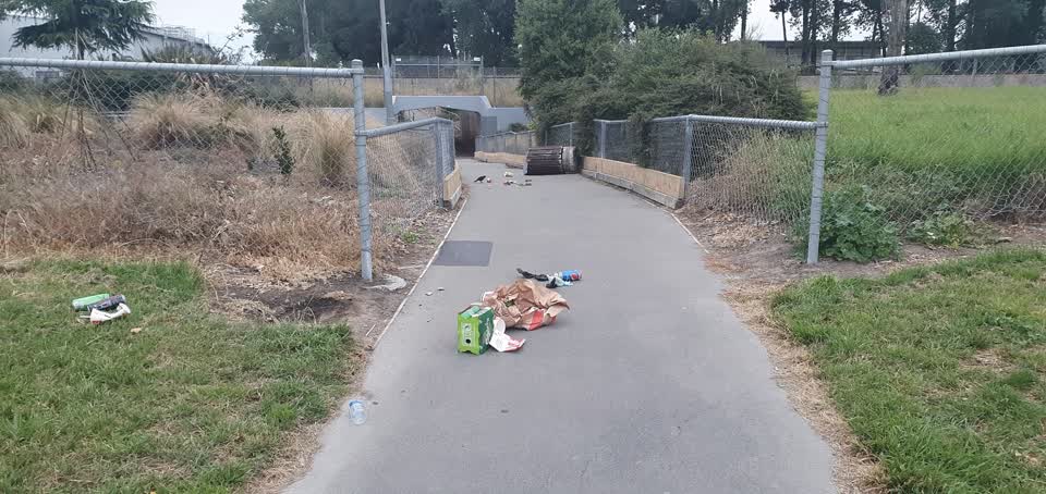 The photograph attached to this rubbish/recycling report