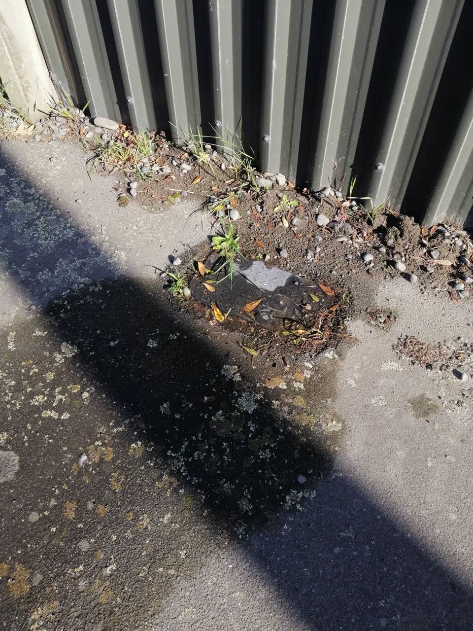The photograph attached to this water leak report
