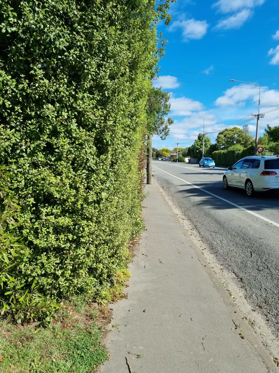 The photograph attached to this roading/streets report