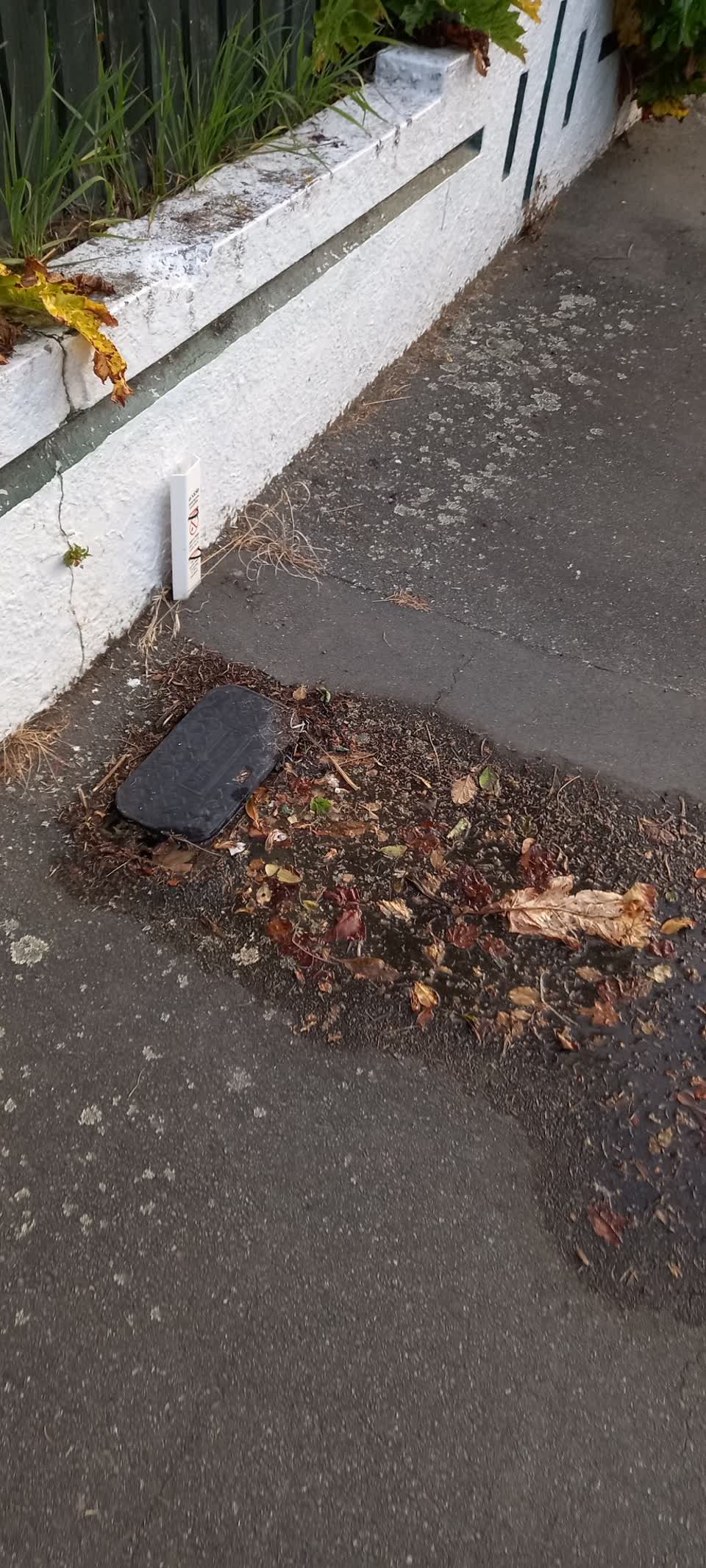 The photograph attached to this water leak report